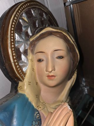 Antigua Virgen Pared Talleres Olot