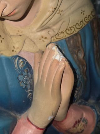 Antigua Virgen Pared Talleres Olot