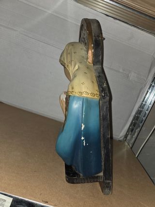 Antigua Virgen Pared Talleres Olot