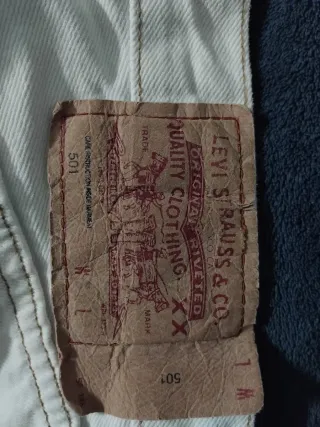 Vaqueros Levi's 501 Vintage Beige