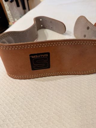 Cinturón Halterofilia Salter Cuero Marrón
