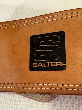 Cinturón Halterofilia Salter Cuero Marrón