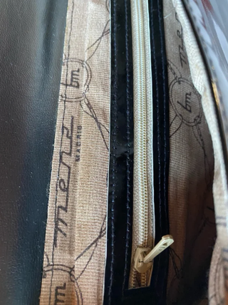 Bolso Cartera Charol Negro BM