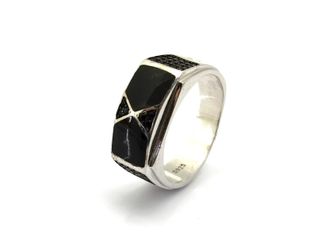 sello plata 925mm con piedra con circonita t. 26 (21,01 mm)