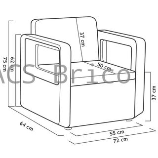 Mobili da Giardino Venus Tête-à-Tête Grafite
