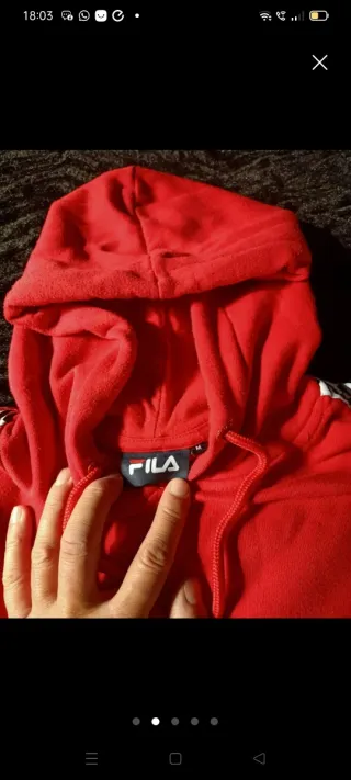 Sudadera Fila Roja Unisex