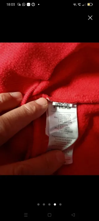 Sudadera Fila Roja Unisex