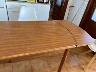 Mesa de cocina extensible madera