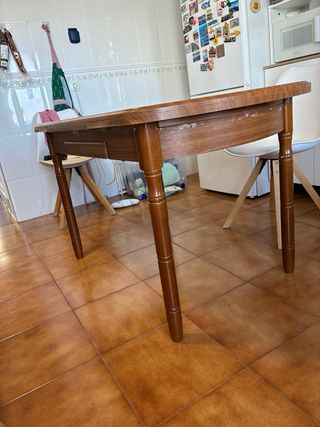 Mesa de cocina extensible madera
