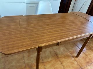 Mesa de cocina extensible madera