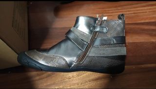 Botines Vertbaudet Marrón/Plata