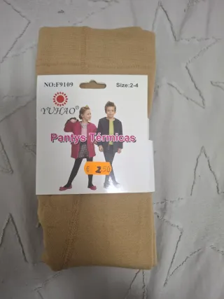 Pantys térmicos YUHAO beige Talla 2-4