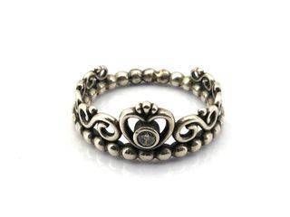 anillo plata 925mm con piedra con circonita t. 14 (17,2 mm)