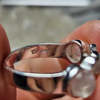 Anillo Plata 925 Piedra Luna