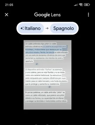 Lucchetto a pitone antifurto 150 cm rosso