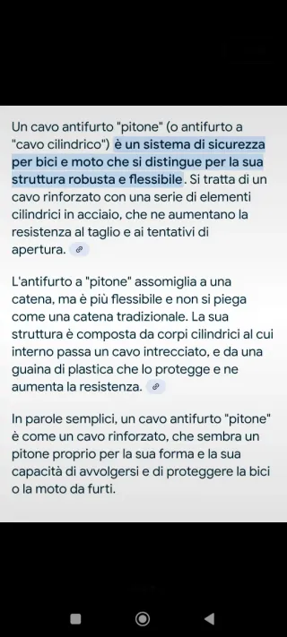 Lucchetto a pitone antifurto 150 cm rosso