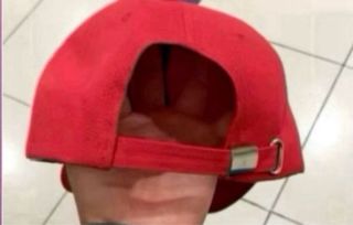 Gorra Roja Serie dibujos Oliver y Benji Campeones