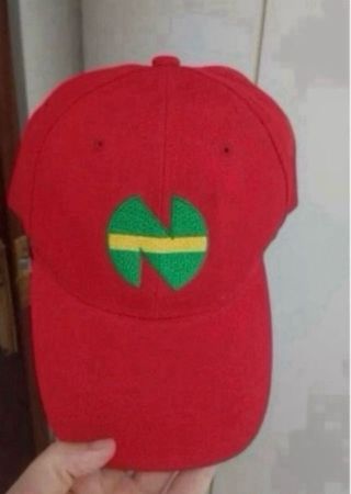 Gorra Roja Serie dibujos Oliver y Benji Campeones