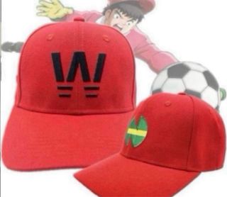 Gorra Roja Serie dibujos Oliver y Benji Campeones