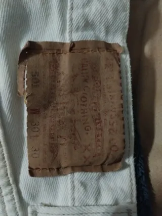 Vaqueros Levi's 501 Vintage Blancos