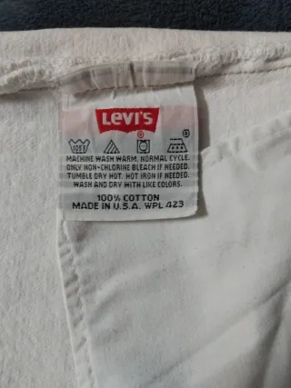 Vaqueros Levi's 501 Vintage Blancos