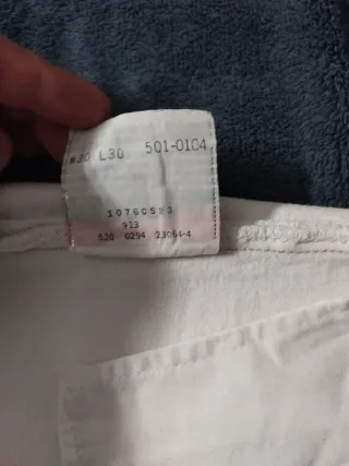 Vaqueros Levi's 501 Vintage Blancos