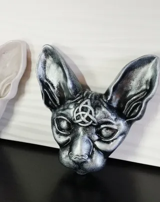 Set 4 Teste Gatto Gotico