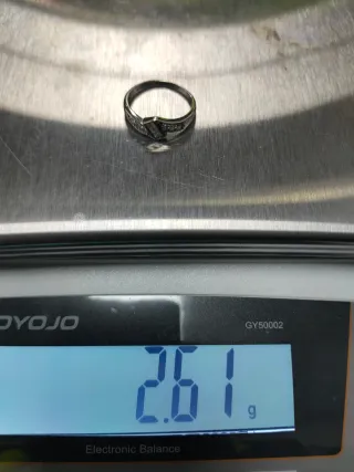 Anillo Oro Blanco 18k con Diamantes