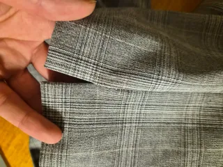 Pantaloni eleganti Zara grigi a quadri