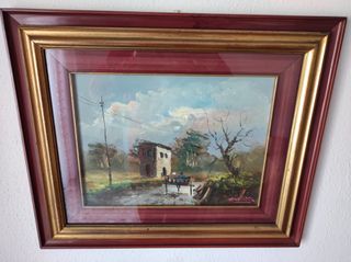 Dipinto ad olio con cornice