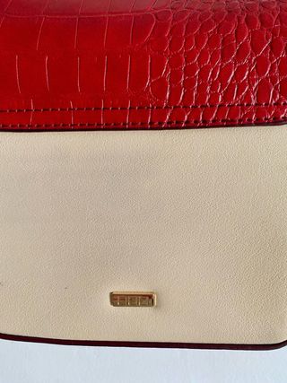 Bolso Misako Mujer Rojo y Beige