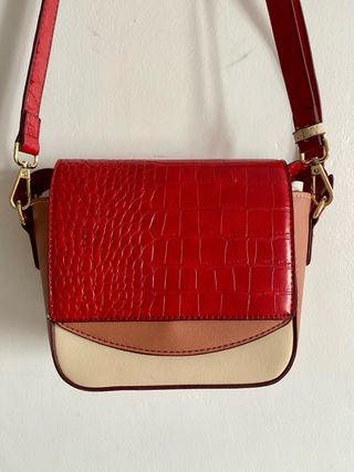Bolso Misako Mujer Rojo y Beige