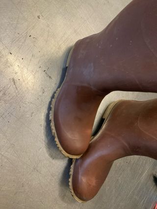 Stivali in gomma marroni