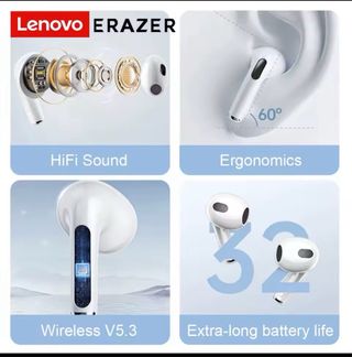 Lenovo Erazer Cascos Inalámbricos