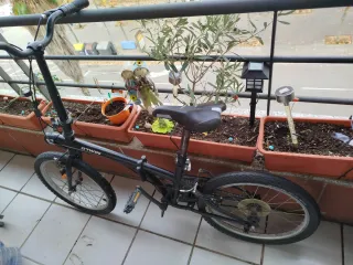 Bicicleta Plegable B'TWIN Negra