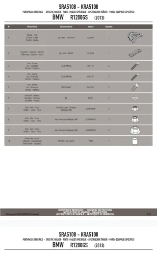 Portaequipajes GIVI SRA5108 BMW r1200gs 2013