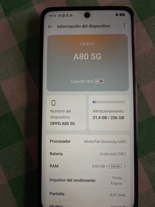 Oppo A80 5G Nero