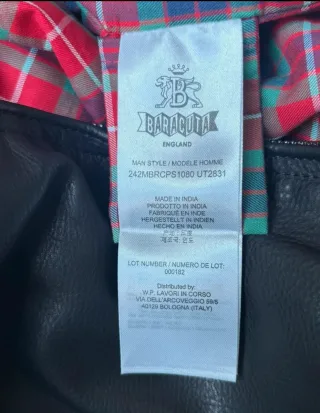 Baracuta G9 Harrington Piel Negra