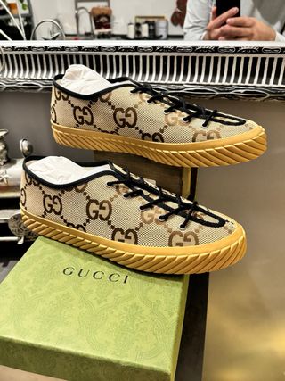 Scarpe Gucci Uomo Beige/Marrone Tg 46 Nuove