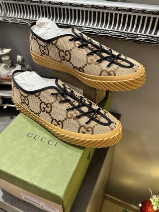 Scarpe Gucci Uomo Beige/Marrone Tg 46 Nuove