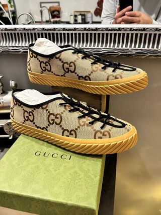 Scarpe Gucci Uomo Beige/Marrone Tg 46 Nuove