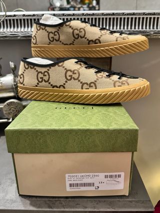 Scarpe Gucci Uomo Beige/Marrone Tg 46 Nuove