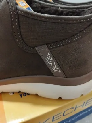 Zapatillas Skechers Slip-Ins Marrones Hombre