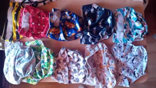 Pañales de tela reutilizables