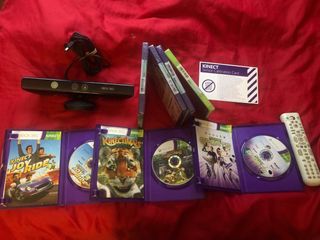 Lote Kinect Xbox 360 con 7 Juegos; 4 precintados