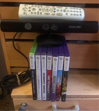 Lote Kinect Xbox 360 con 7 Juegos; 4 precintados