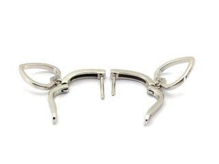 pendientes plata 925mm con piedra con circonita