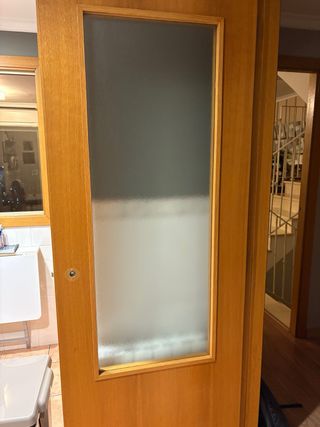 Puertas correderas de cocina madera