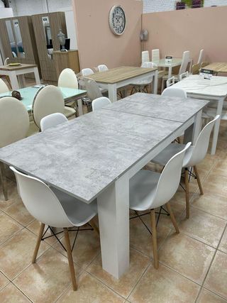 Conjunto de mesa extensible + 6 sillas ¡NUEVAS!