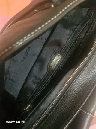 Bolso negro piel Acosta